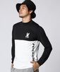 [WEB限定]切り替え モックネックロングスリーブTシャツ