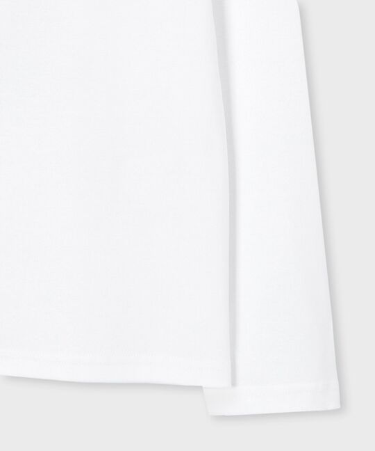 4BUNNY シルケットスムース ヘンリーネック ロングスリーブTシャツ