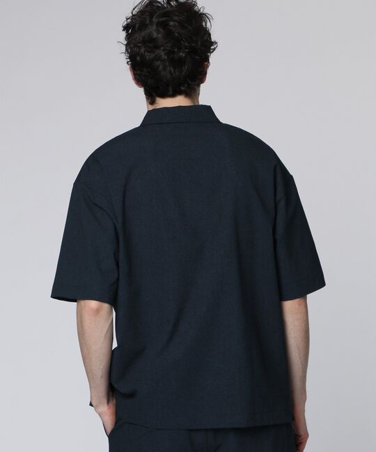Dot Airメッシュメランジポロカラーシャツ