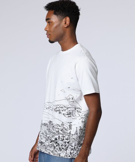 フリーハンドハーバーグラフィックＴシャツ