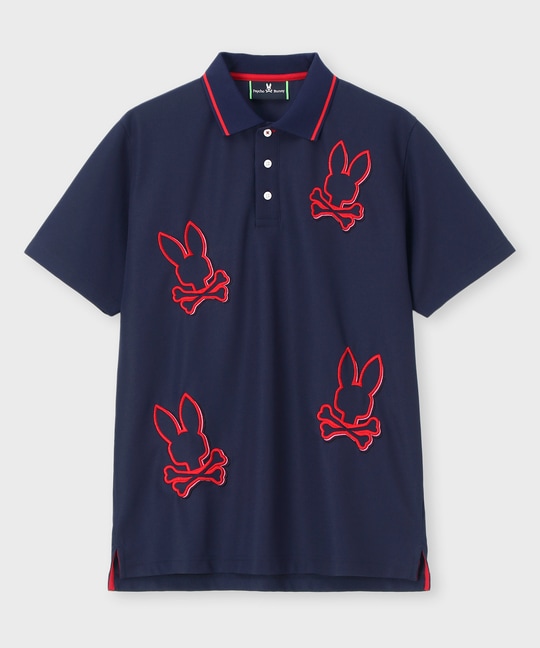 [GOLF]ビッグバニーロゴ エンブロイダリーポロシャツ