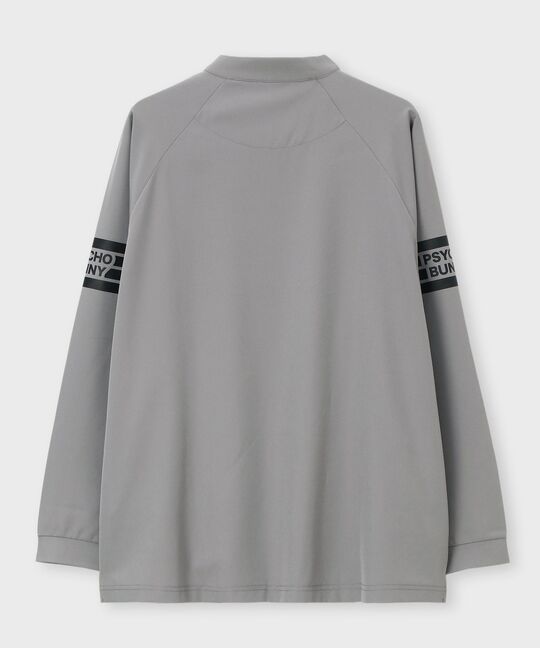 [WEB限定]マークラインサイドロゴジップモックネックＴシャツ