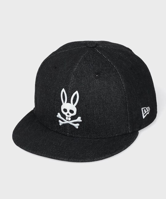 NEWERA® ブラックデニムキャップ