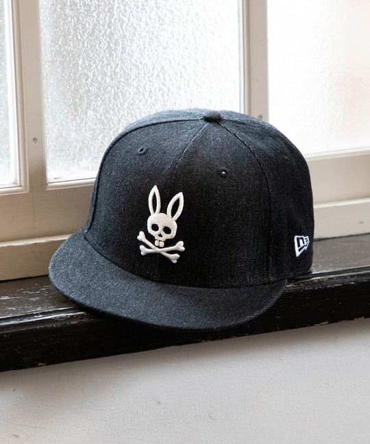NEWERA ブラックデニムキャップ