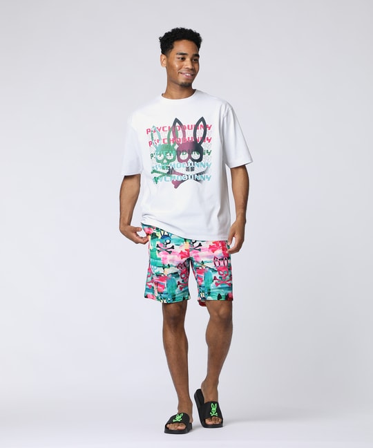 タイポグラフィグラデロゴ プリントTシャツ