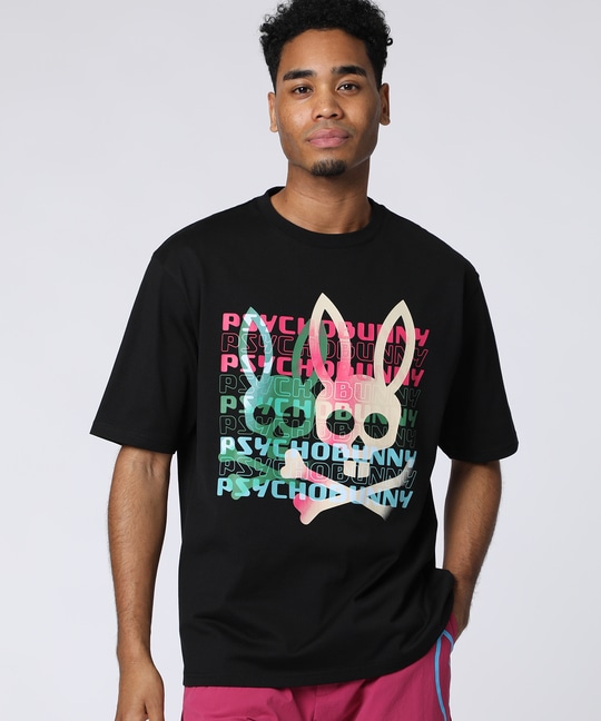 タイポグラフィグラデロゴ プリントTシャツ