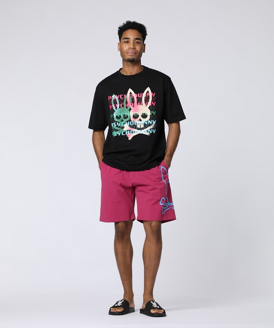 タイポグラフィグラデロゴ プリントTシャツ
