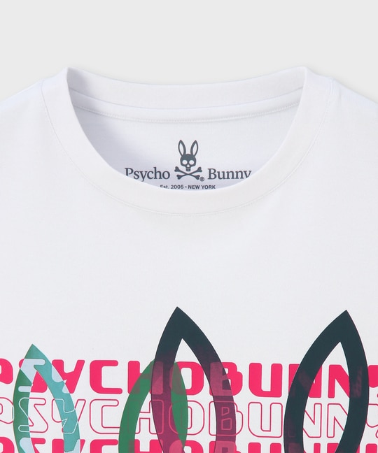 タイポグラフィグラデロゴ プリントTシャツ