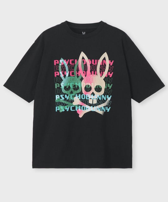 タイポグラフィグラデロゴ プリントTシャツ