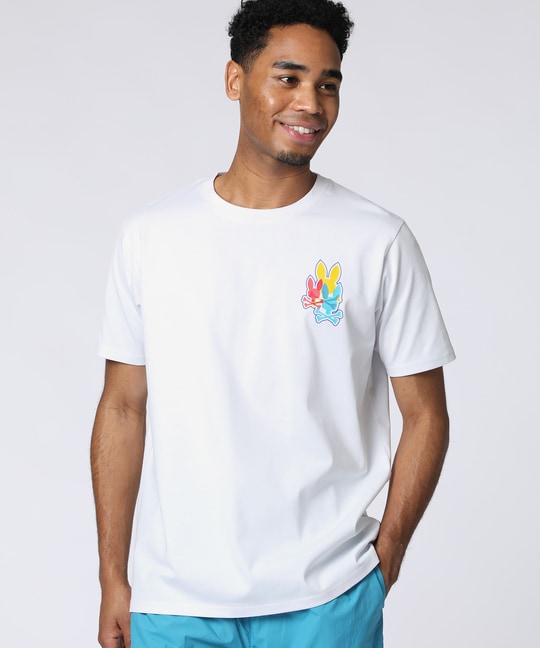 マルチカラーBUNNYワンポイントTシャツ