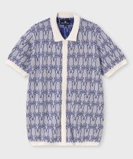 ジャガードBUNNY ニットポロシャツ