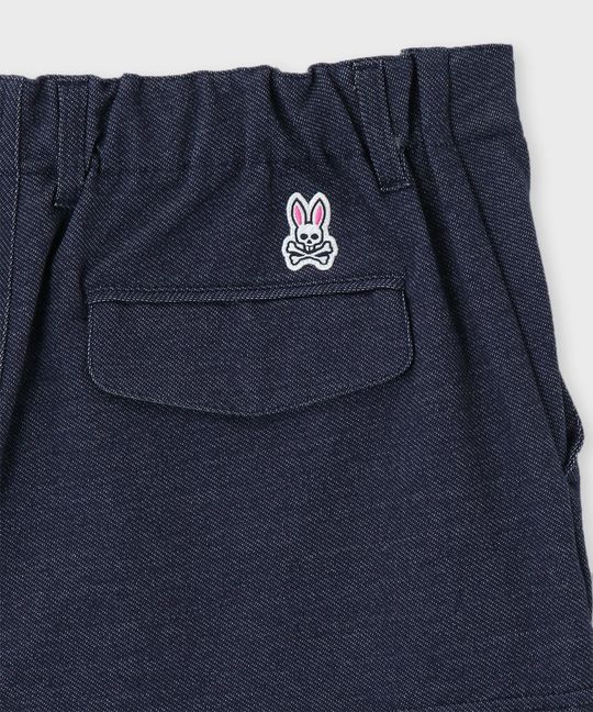 デニムジャージ カーゴパンツ