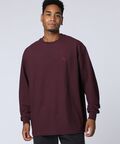 グリッドワッフル ワンポイントロングスリーブTシャツ