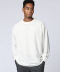 グリッドワッフル ワンポイントロングスリーブTシャツ