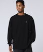 グリッドワッフル ワンポイントロングスリーブTシャツ