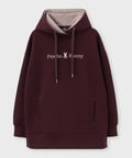 [WOMEN]ダンボールニット サイドジップ フーディー