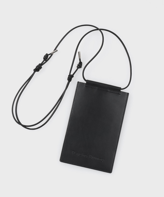 エンボスバニー レザースマホポーチ