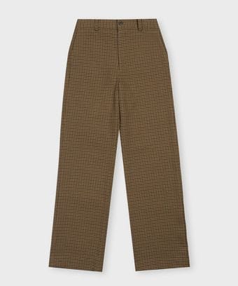 [WOMEN]チェックワイド 　パンツ