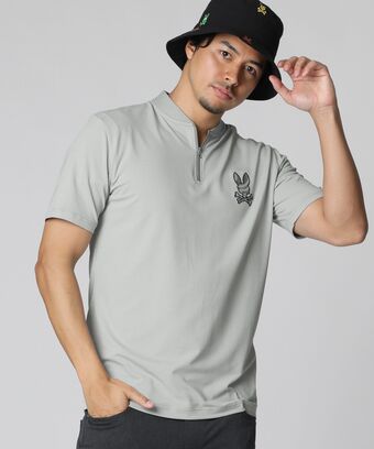 [GOLF]ハーフジップ 　ヘンリーネックTシャツ
