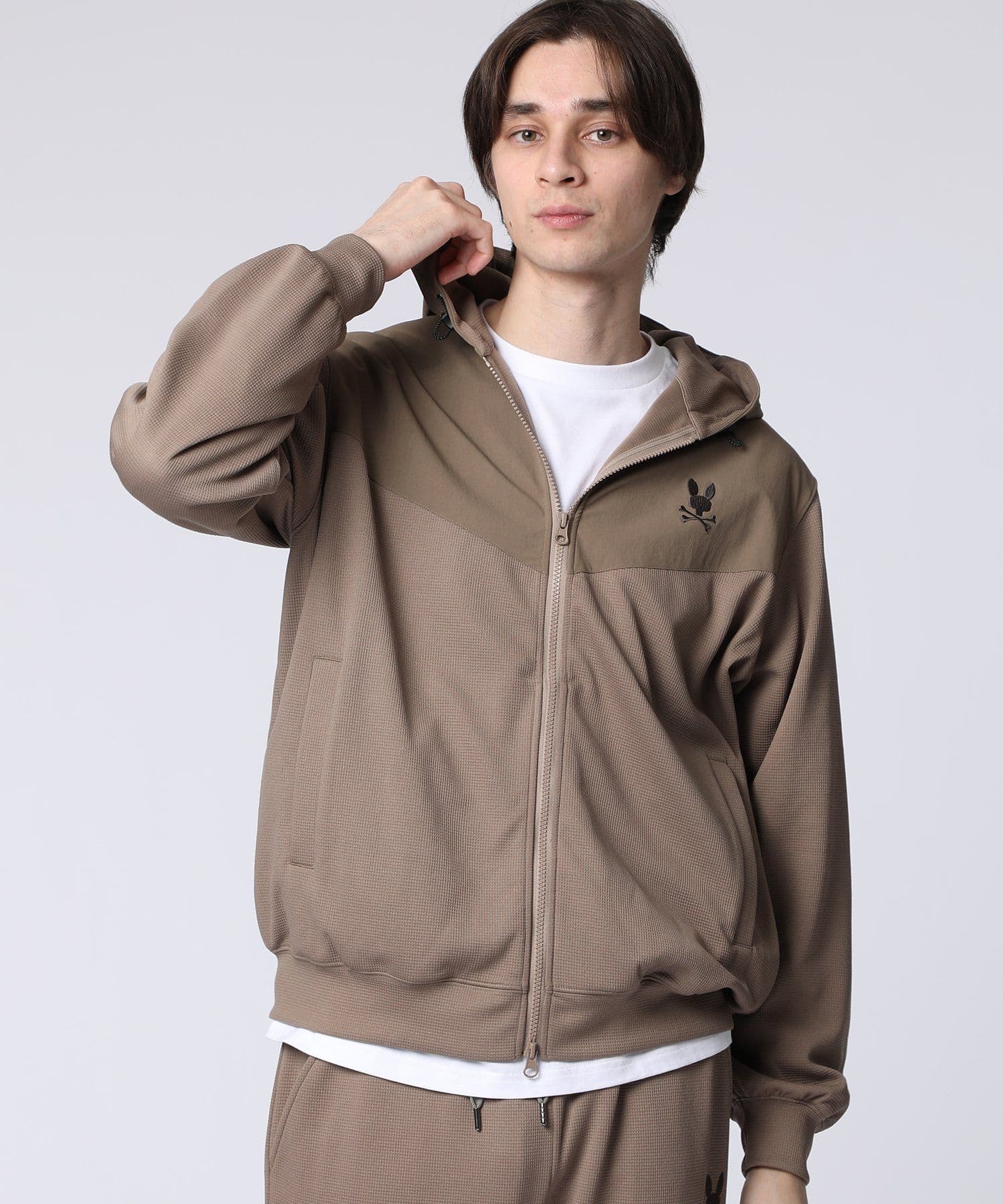 803410 新品 Psycho Bunny サイコバニー 5分丈袖シャンブレーシャツ 0 3F1 Bunny｜サイコバニー Psycho 公式ブランド メンズ ラバーロゴバニー Tシャツ｜Psycho